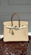 Birkin 25 Tricolour Trench Craie Étoupe Veau Epsom With PHW 2025 K Stamp