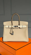 Birkin 25 Tricolour Trench Craie Étoupe Veau Epsom With PHW 2025 K Stamp