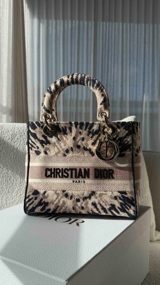 Pink & Blue Tie Dye Lady D'Lite Handbag