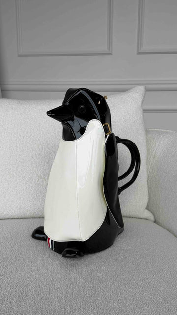 Patent Leather Penguin Bag