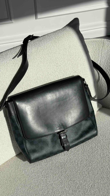 Cobalt Damier Cobalt Newport Messenger Bag