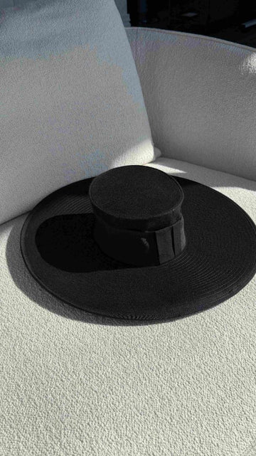 Fall 2018 Black Wide Brimmed Hat