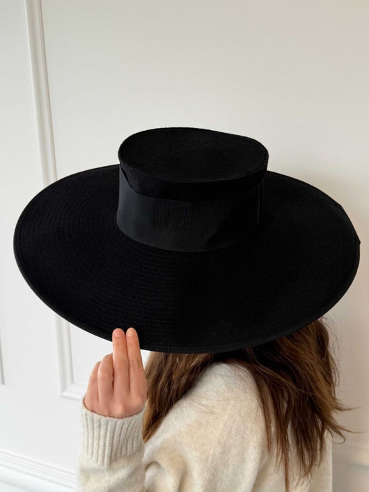 Fall 2018 Black Wide Brimmed Hat
