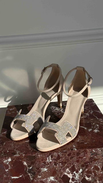 Beige Rose Première 70 Sandals 39