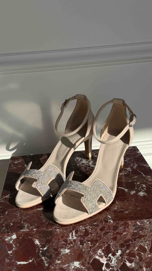 Beige Rose Première 70 Sandals 39