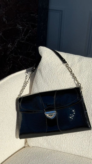 Black Patent Epi Leather Electric Lena Pochette
