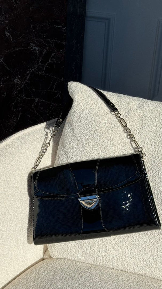 Black Patent Epi Leather Electric Lena Pochette