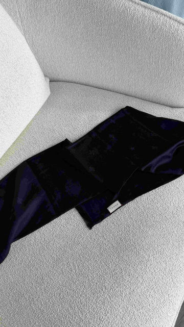 Navy GG Guccissima Scarf