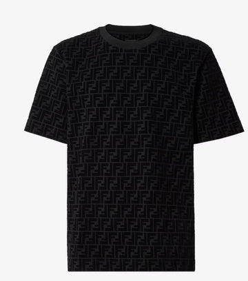 Black Mens T-shirt In Black Piqué S