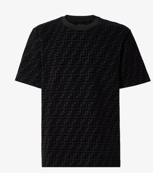 Black Mens T-shirt In Black Piqué S