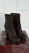 Brown Vintage Suede Platform Boots