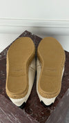 Off-White Embroidered Canvas Espadrilles