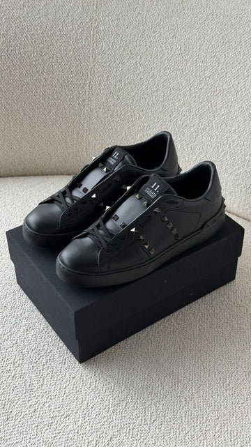Black Rockstud Untitled Sneakers