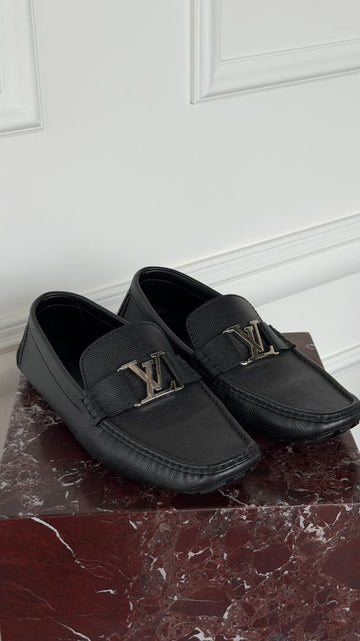 Black Monza Moccasins