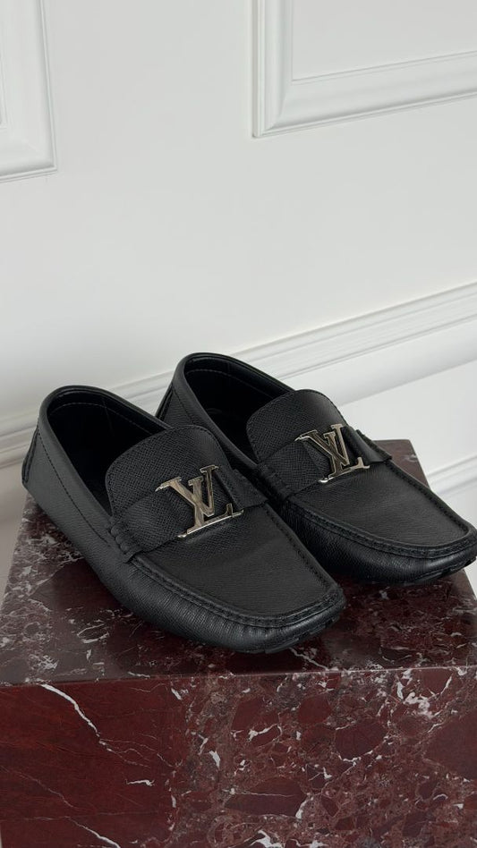 Black Monza Moccasins