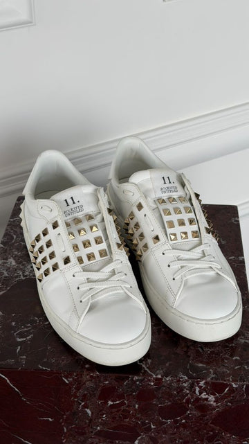White Rockstud Untitled Sneakers