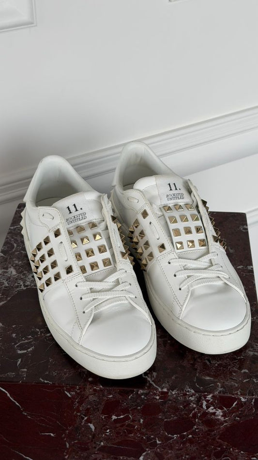 White Rockstud Untitled Sneakers