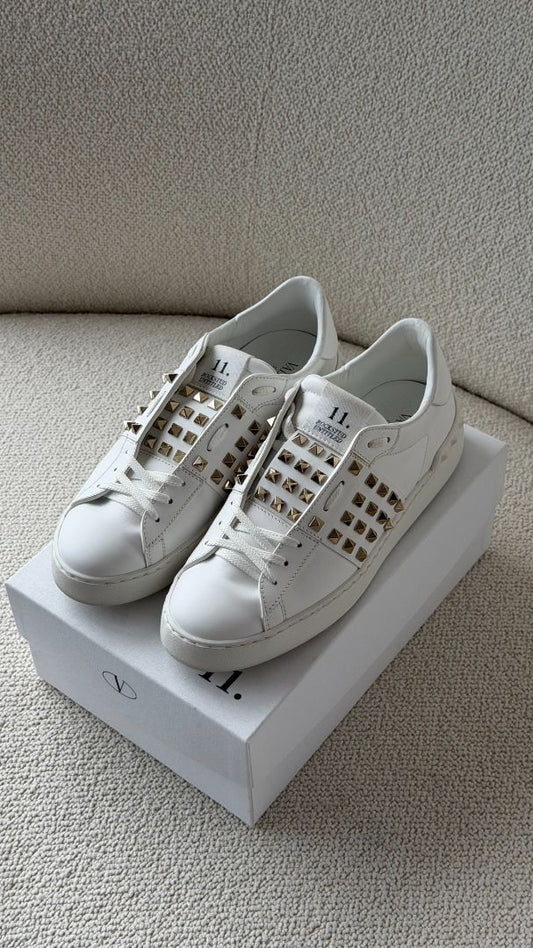 White Rockstud Untitled Sneakers