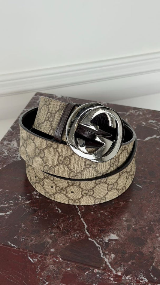 GG Supreme Canvas Belt With RHW