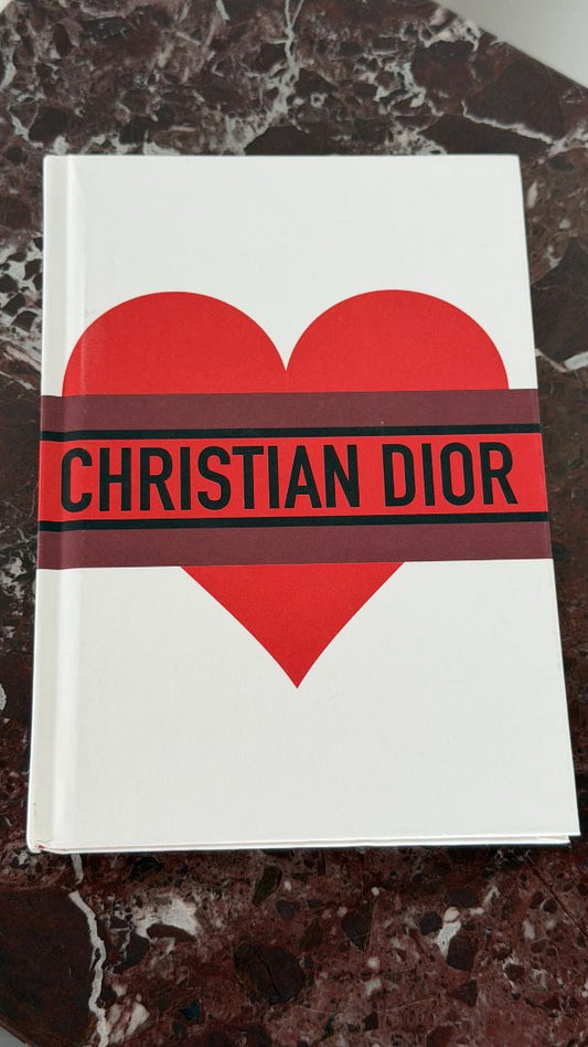 White & Red Heart Notebook