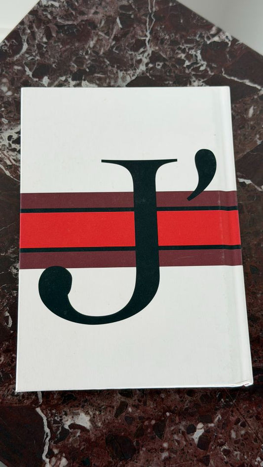 White & Red Heart Notebook