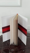 White & Red Heart Notebook