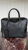 Black Saffiano Leather Briefcase
