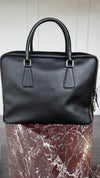 Black Saffiano Leather Briefcase