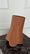 Tan Obi Leather Corset Belt