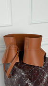 Tan Obi Leather Corset Belt