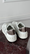 White VLTN Low Top Sneakers