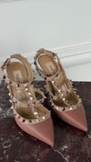 Dark Nude Rockstud Cage Pumps