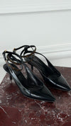 Black & Monogram Legacy Sling Back Pump