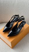 Black & Monogram Legacy Sling Back Pump