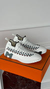 Multi Colour Blanc Slip On Flex Knit Sneakers