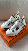 Multi Colour Blanc Slip On Flex Knit Sneakers