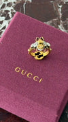 Gold Interlocking G Bee Ring