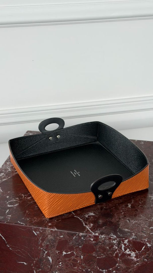 Tan Epi Leather Valet Tray