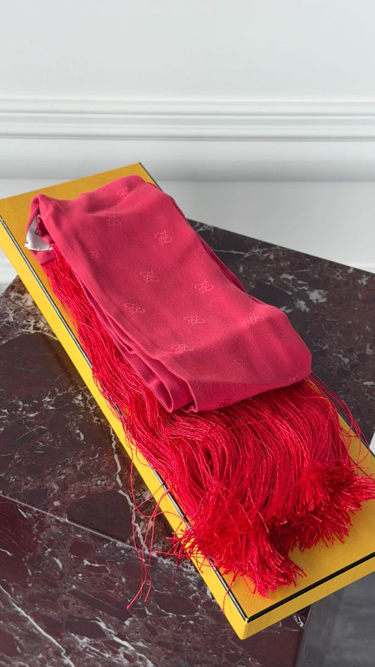 Fuchsia Pink FF Monogram Fridge Scarf