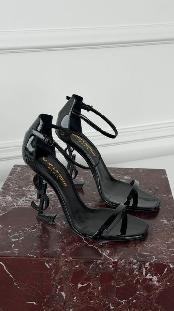 Black Opyum Patent Leather Heels