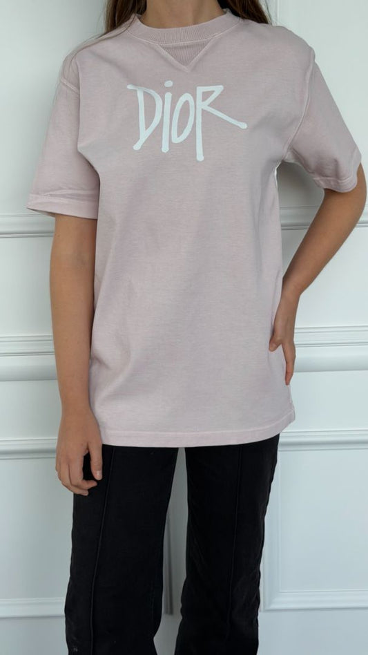 Pink Shawn Stussy Oversized T-shirt