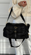 Black Large Explore Re-Nylon Handbag