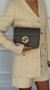 Grey Small Interlocking G Shoulder Bag