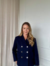 Navy Paris-Hamburg Wool Peacoat